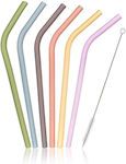 Banquet Straws Silicone with Brush 6pcs