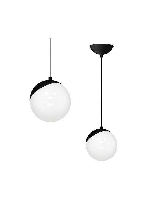 Milagro Sfera Pendant Light Single-Light for Socket E27 Black