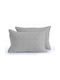 Nef-Nef Homeware Elements Pillowcase Set Oxford Quilted Grey 52x72cm.