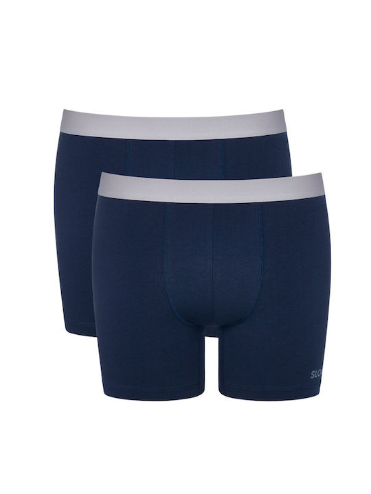 Sloggi Go Abc Herren Boxershorts Blue 2Packung