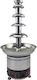 Karamco Silver Chocolate Fountain with 5 Flats 300W 33x33x68cm