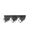 Orno Triple Spot with Socket GU10 in Black Color