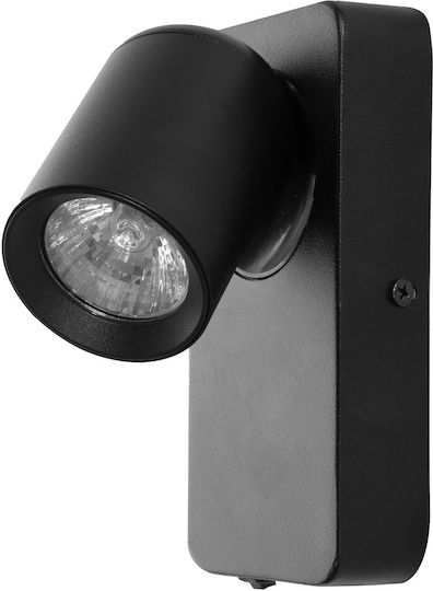 Orno Single Spot with Socket GU10 in Black Color