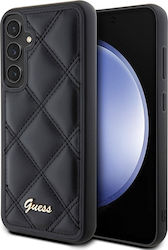 Guess Задна корица Пластмаса / Кожа Устойчив Черно (Galaxy S23 FE)