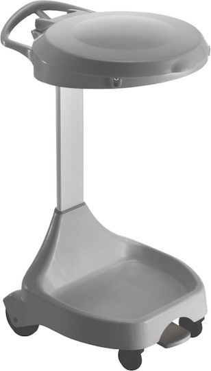 TTS Cleaning Cărucior Hotelier Metalic pentru Rufe Murdare cu Dimensiuni L64xW50xH100cm. Gri 1buc