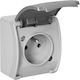 Orno Aquatic Power Socket Gray 1pcs