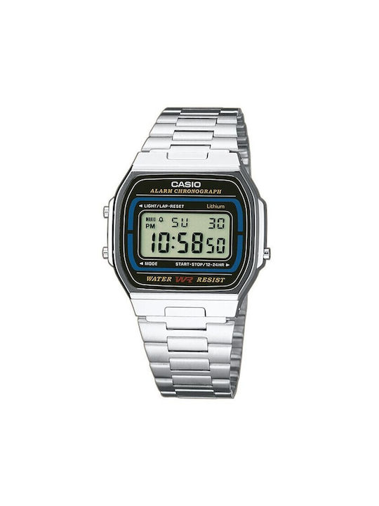 Casio Casio Digital Watch Automatic with Silver Metal Bracelet