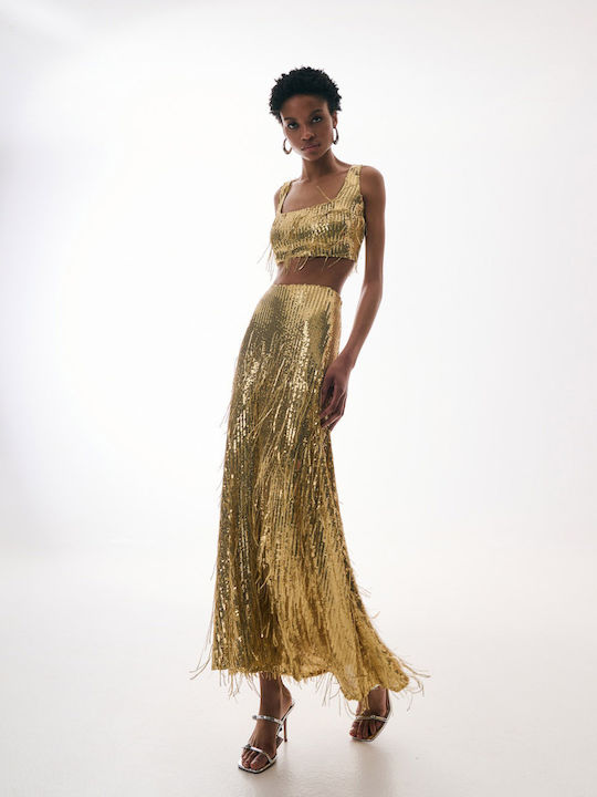 Maxi Paillettenrock Sonia Mix & Match Gold