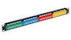 Delta Patch Panel για Rack 1U 19" 24 Θυρών Μαύρο