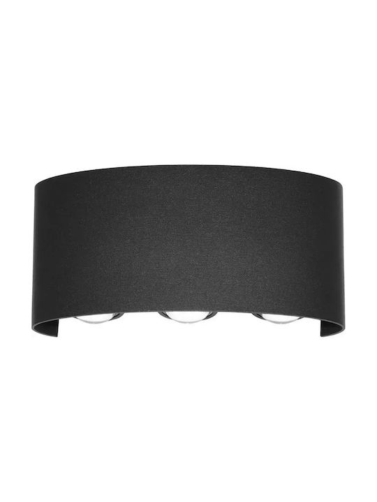 Italux Lumină de Perete cu LED Integrat Negru 8x8cm