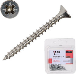 Fisco MDF Screw Galvanized with Diameter M3.5 and Length 20mm 18pcs Fisco MDF Screw Galvanized with Diameter M3.5 and Length 20mm 18pcs
