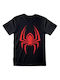 Marvel Miles Morales Hanging Spider Black T-shirt