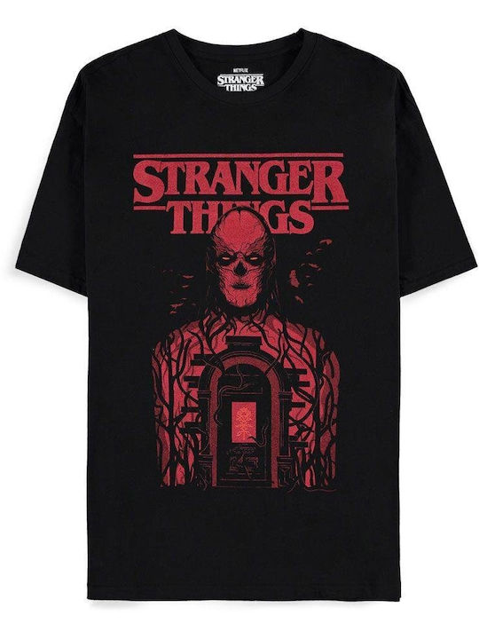 Stranger Things Rotes Vecna Schwarzes T-Shirt
