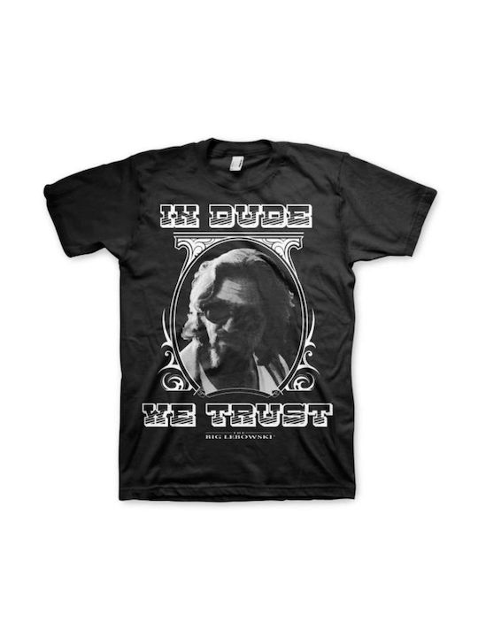 Big Lebowski In Dude We Trust Black T-shirt