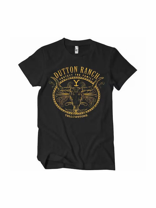 Yellowstone Schütze Familie Schwarzes T-Shirt