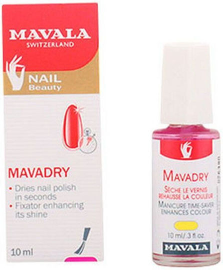 Mavala Switzerland Mavadry Top Coat για Απλά Βερνίκια Quick Dry 10ml