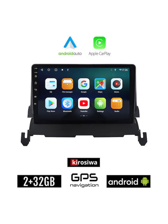 Kirosiwa Ηχοσύστημα Αυτοκινήτου Dodge Journey 2008-2011 (Bluetooth/USB/AUX/WiFi/GPS/Apple-Carplay/Android-Auto) με Οθόνη Αφής 9"