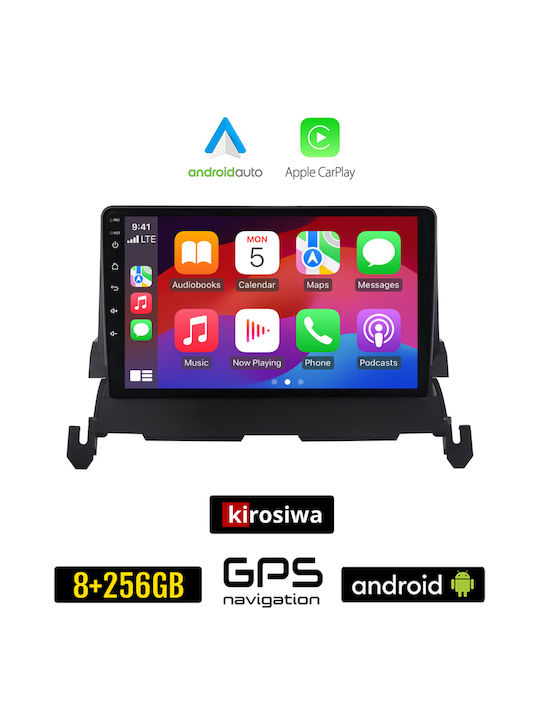 Kirosiwa Автомобилна Аудио Система (Блутут/USB/AUX/WiFi/GPS/Apple-Carplay/Android-Auto) с Тъчскрийн 9"