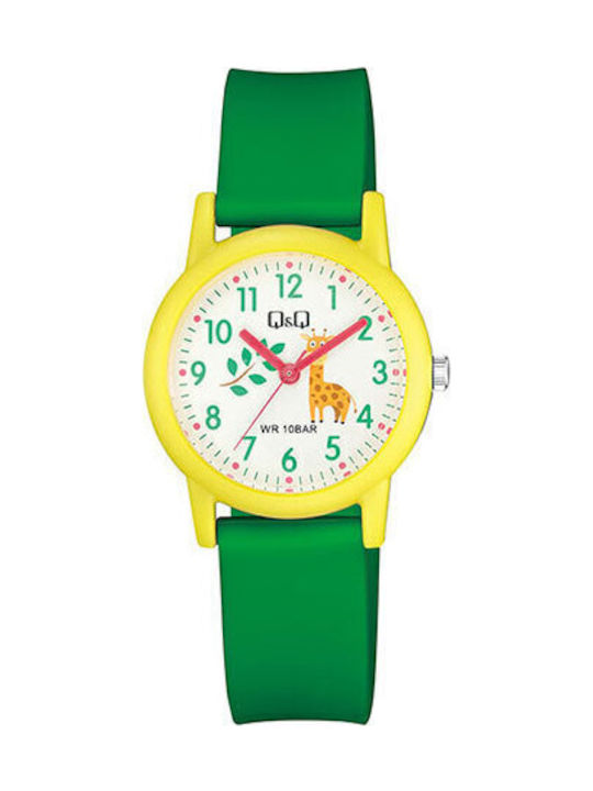 Q&Q Παιδικό Αναλογικό Ρολόι 32mm Πράσινο