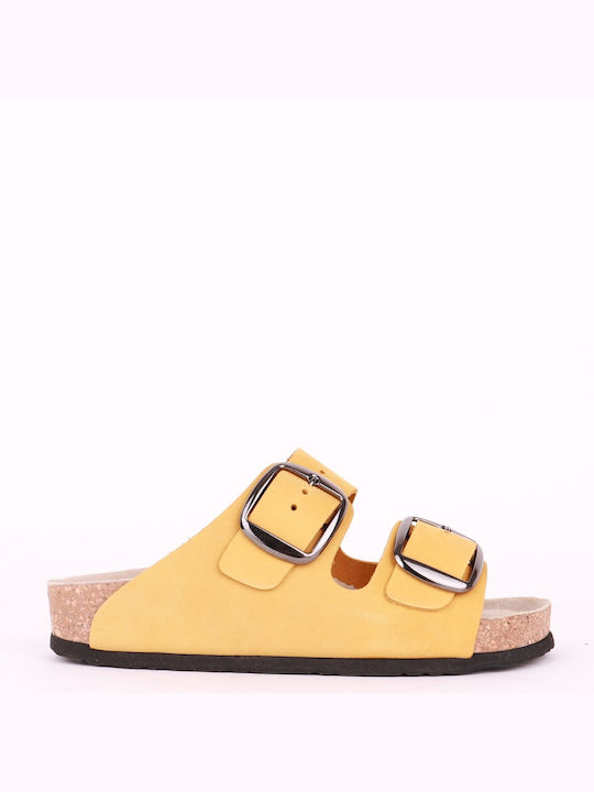 Comfort Way Shoes Women's Flat Sandals Anatomic in Yellow Color