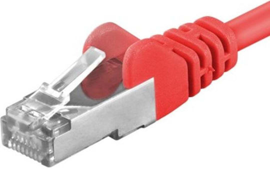 PremiumCord SF/UTP Cat.6a Ethernet Network Cable 0.25m Red