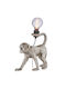 Gilde Dekorative Lampe mit Fassung für E27 Lampe Gray