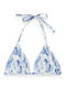 Set Bikini Τριγωνάκι Μπλε