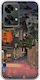 Ukiyo-e Tokyo Rain Street Back Cover Silicone Multicolour (OnePlus Nord 2T)