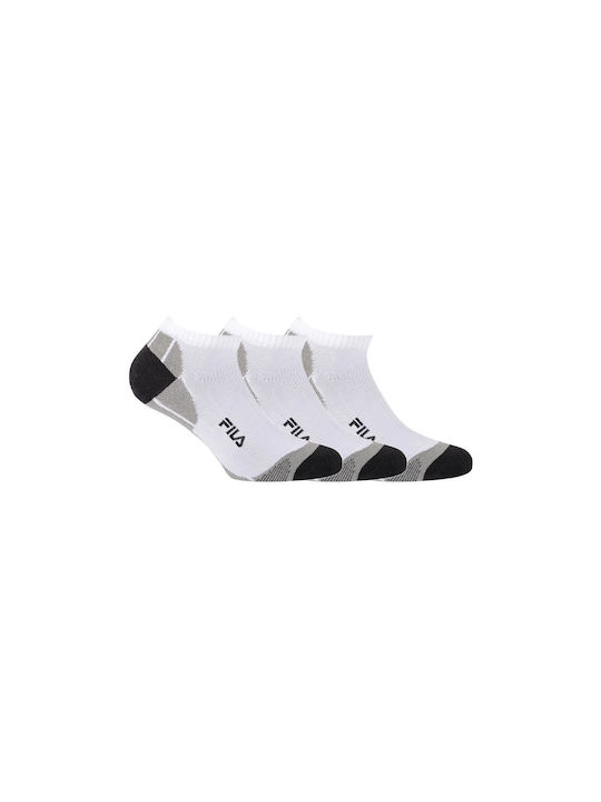 Fila Invisible Αθλητικές Κάλτσες Λευκές 3 Ζεύγη