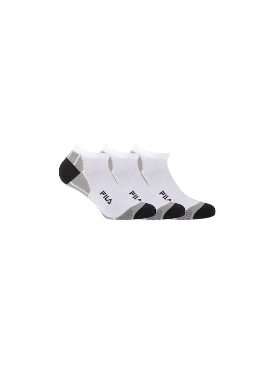 Fila Invisible Athletic Socks White 3 Pairs