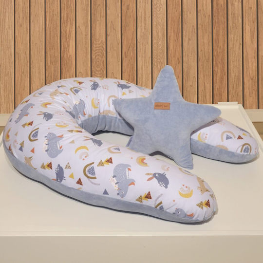 Baby Oliver Pregnancy & Breastfeeding Pillow Light Blue