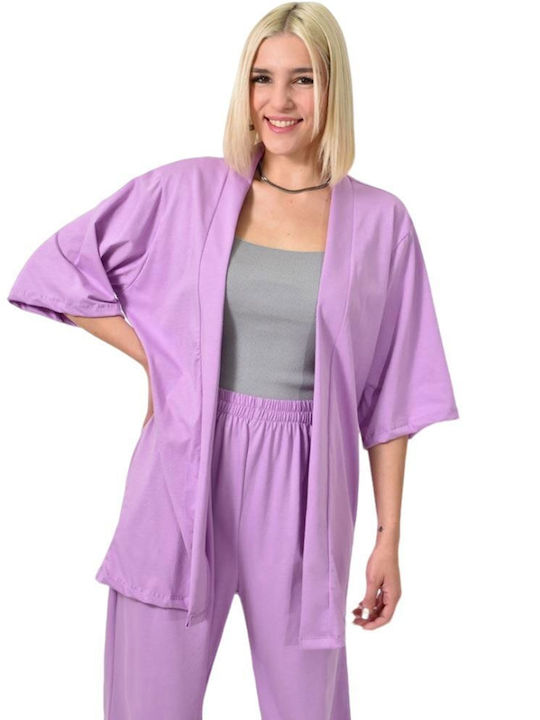 First Woman Damen Kimono Lila