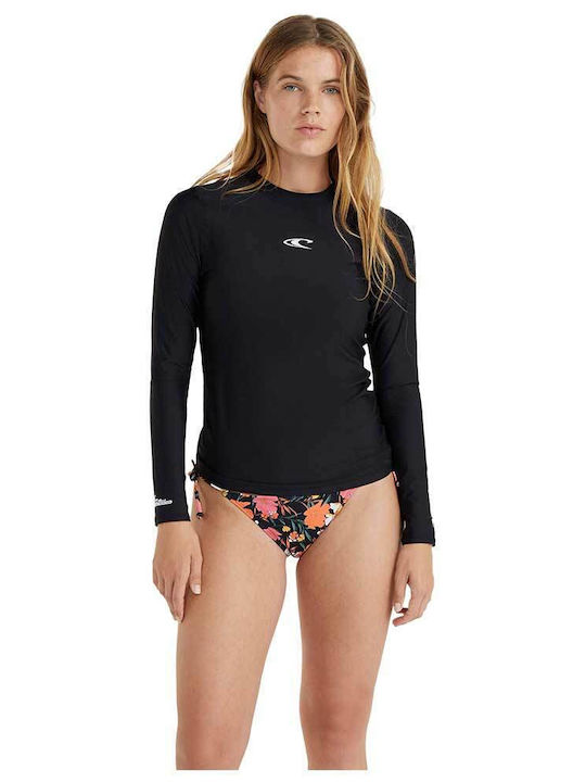 O'neill Women's Long Sleeve Sun Protection Shirt Black