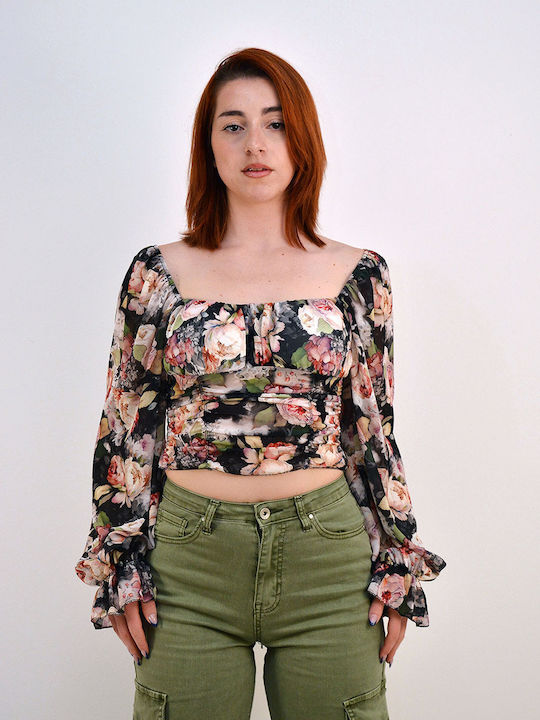 Beltipo pentru Femei Crop Top Negru