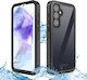 Shellbox Umschlag Rückseite Silikon Wasserdicht Schwarz (Galaxy S23 FE)