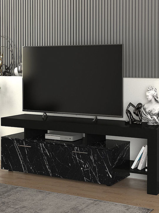 TV Stand Acnes Black L160xW40xH53cm