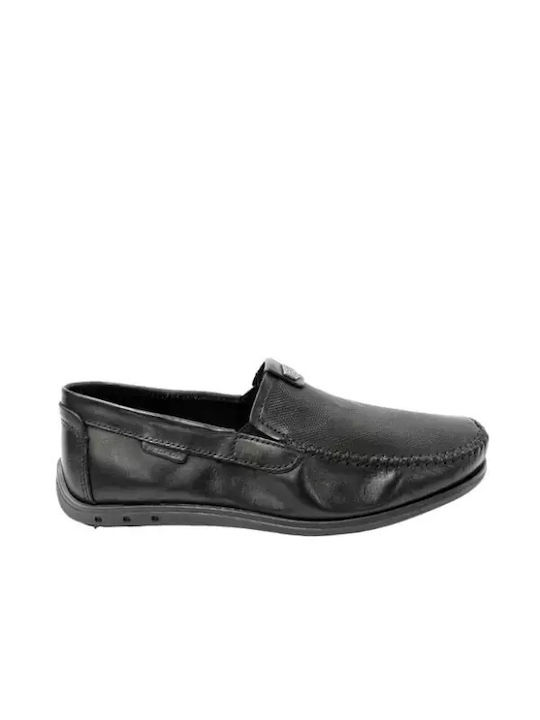 Pegada Men's Leather Loafers Black