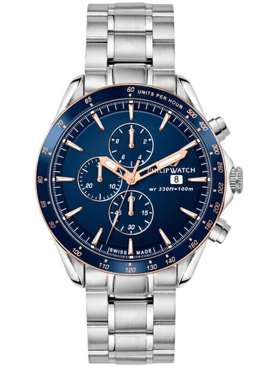 Philip Watch Blaze Ceas Bărbați 44mm Cronograf ...