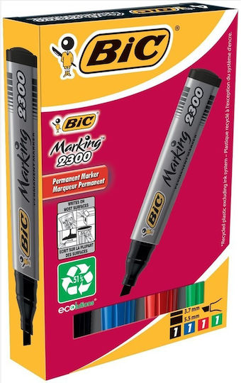 BIC Marking Ανεξίτηλος Μαρκαδόρος Bic Marking 2300 4 Colors