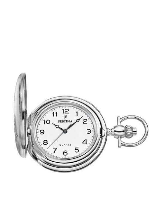 Festina Ανδρικό Ρολόι 41.5mm Τσέπης Μπαταρίας