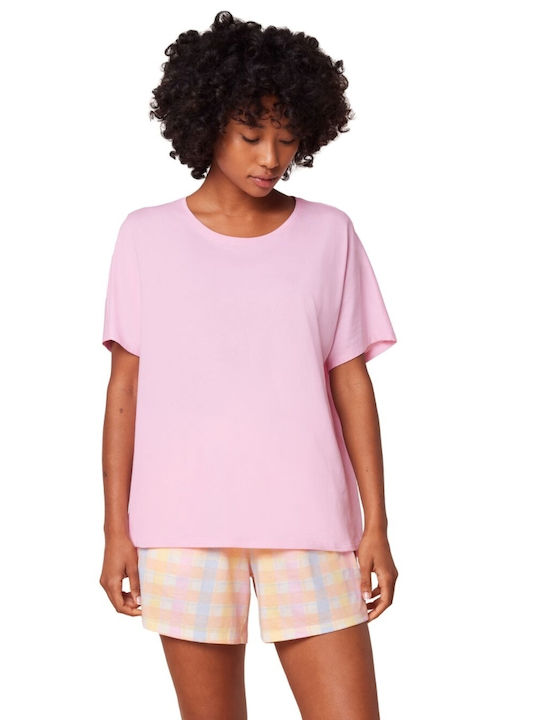 Triumph De vară Pentru Femei De bumbac Bluză Pijamale Rose