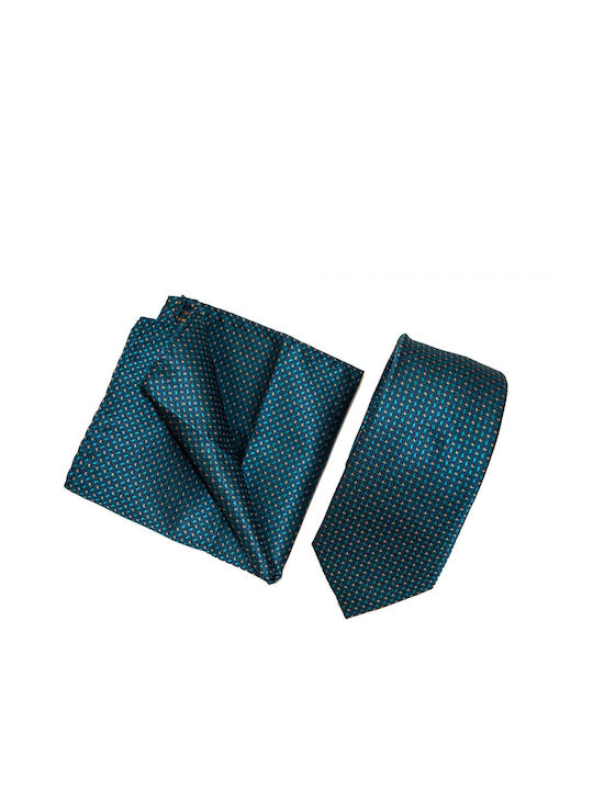 Leonardo Uomo Men's Tie Printed in Green Color