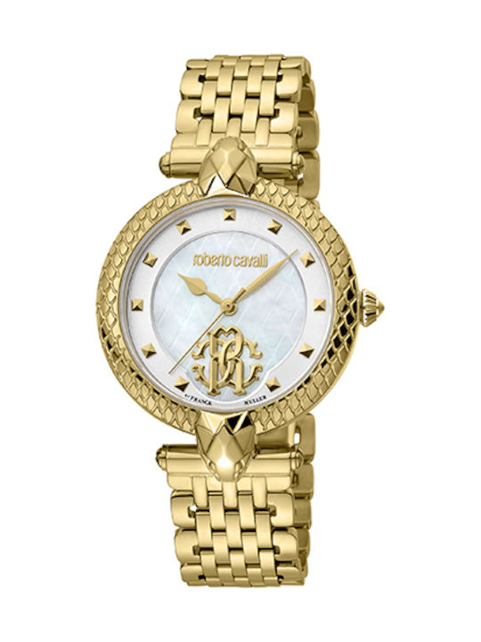 Women's Watch Battery with Gold Stainless Steel Bracelet
