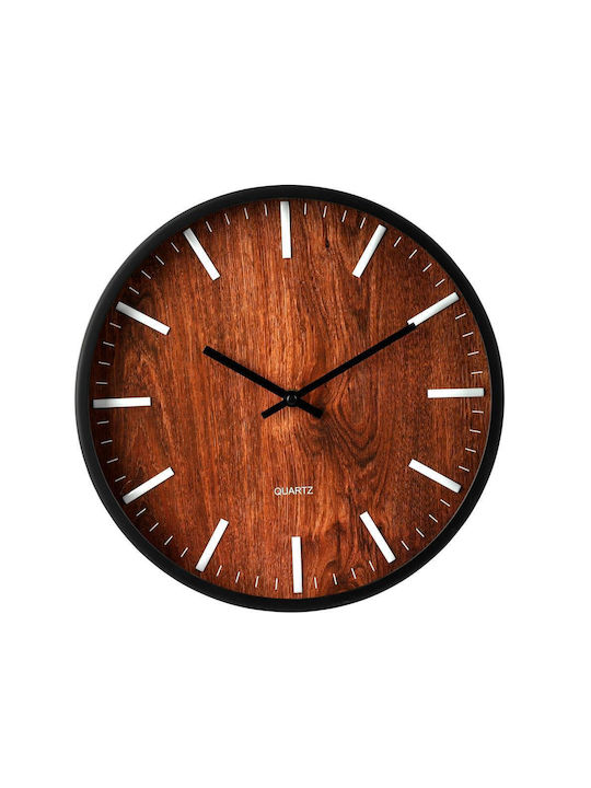 Next Wall Clock Wooden Brown Ø30cm