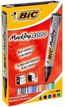 BIC 2000 Ανεξίτηλος Μαρκαδόρος Πολύχρωμος