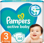 Pampers Tape Diapers Active Baby No. 3 for 6-10 kgkg 66pcs