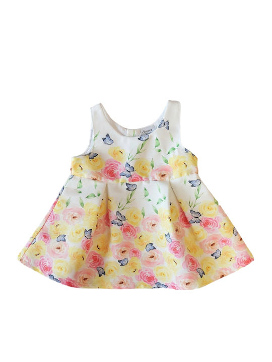 Children's Dress Floral White