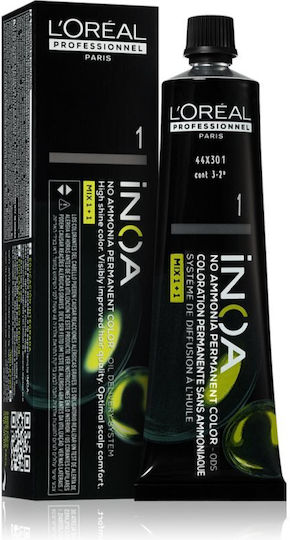 L'Oréal Professionnel Inoa Haarfärbemittel Ohne Ammoniak Schwarze 60g