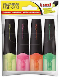 Uni-Ball Highlighters 4pcs