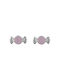 Papoulidis Jewellery Kids Earrings Studs with Stones made of Silver
